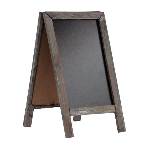 Floristik24 Chalkboard double board wooden board vintage stand 18x32cm