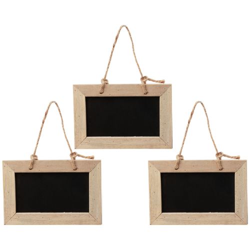 Floristik24 Chalkboards for hanging wooden board natural 20×15cm 5pcs