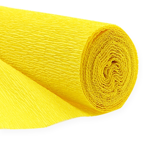 Floristik24 Florist Crepe Paper Yellow 50x250cm