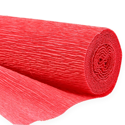 Florist crepe paper red 50x250cm