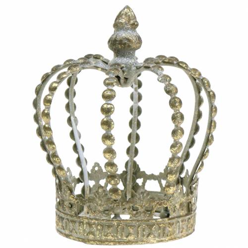 Floristik24 Crown antique gold Ø11cm H13cm