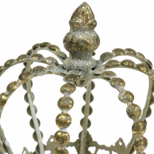 Floristik24 Crown antique gold Ø11cm H13cm