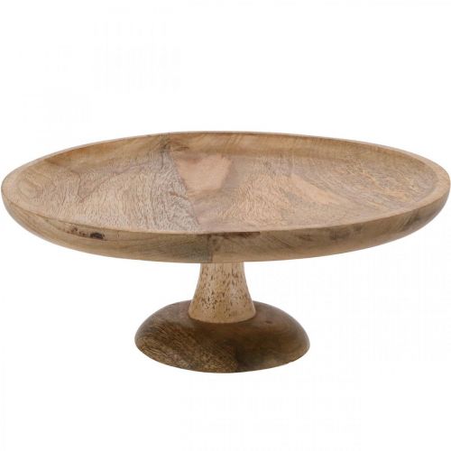 Wooden tray, decorative tray, decorative plate round Ø30cm H12cm