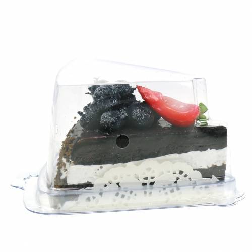 Floristik24 Cake piece chocolate artificial 10cm