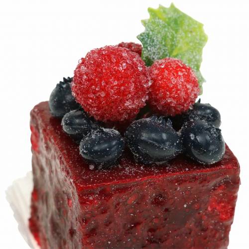Floristik24 Artificial Cake Pieces Assorted 4×4cm 5 pcs