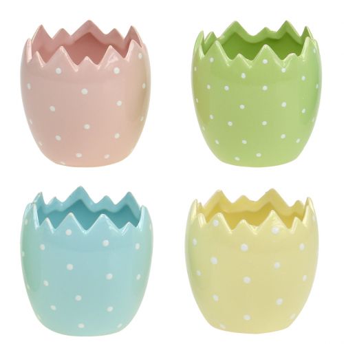 Floristik24 Flower pot eggshell Ø8cm H8,5cm 8pcs