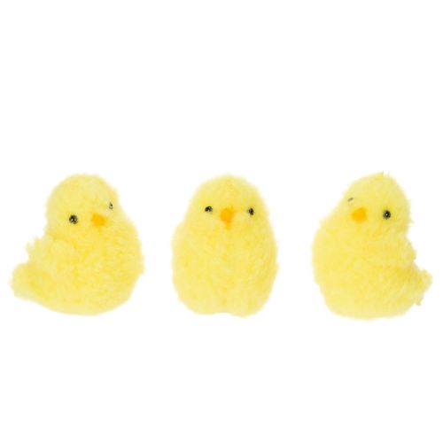 Floristik24 Decorative chicks, perfect for Easter celebrations in the living room or garden, 7cm, 6 pieces