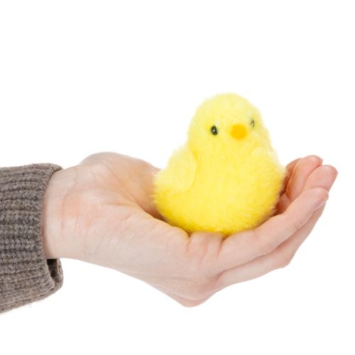 Product Decorative chicks, perfect for Easter celebrations in the living room or garden, 7cm, 6 pieces