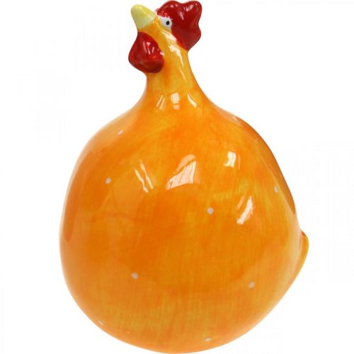 Floristik24 Decorative Chicken Ceramic, Funny Chicken Easter Decoration H10.5cm Assorted 6pcs