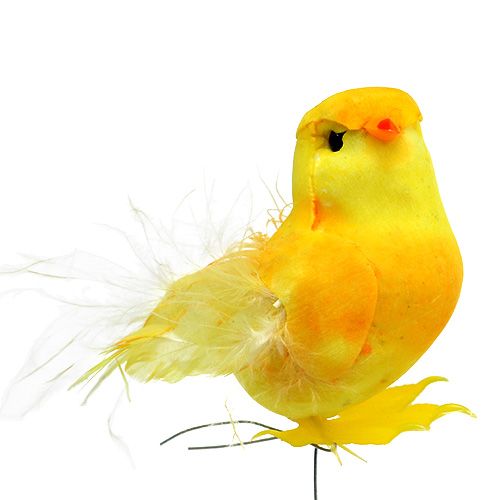 Product Chick on wire yellow 5.5cm 12pcs