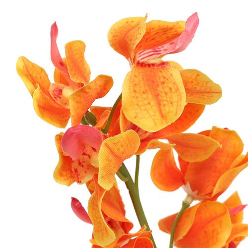 Product Artificial orchid Mokara Orange 50cm 6pcs
