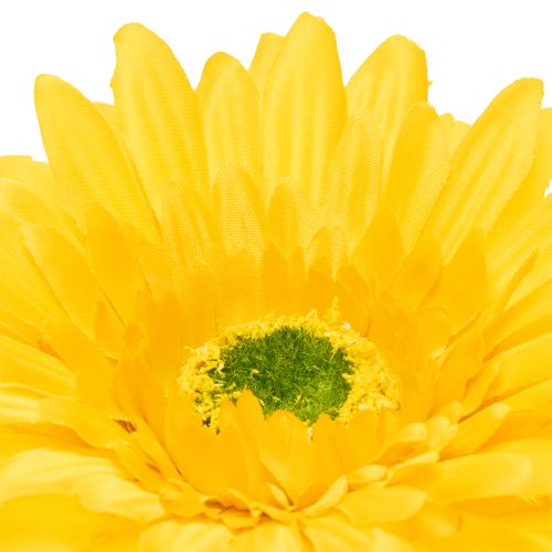 Artificial Gerbera Flowers, Sunny Yellow, Garden Flower, 47cm, 6 Pieces | Floristik24.co.uk