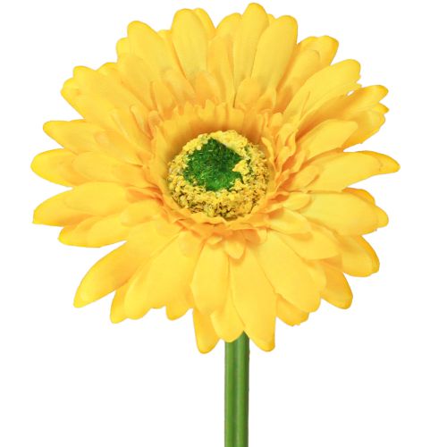 Artificial Flowers Gerbera Sun Yellow Garden Flower 47cm