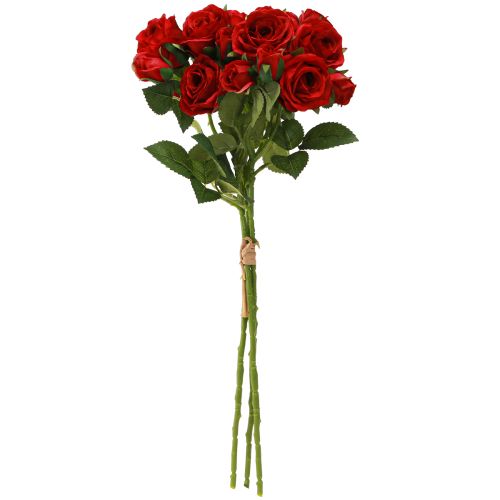 Product Artificial Decoration Roses Bright Red Ø4cm L45cm 3 pcs