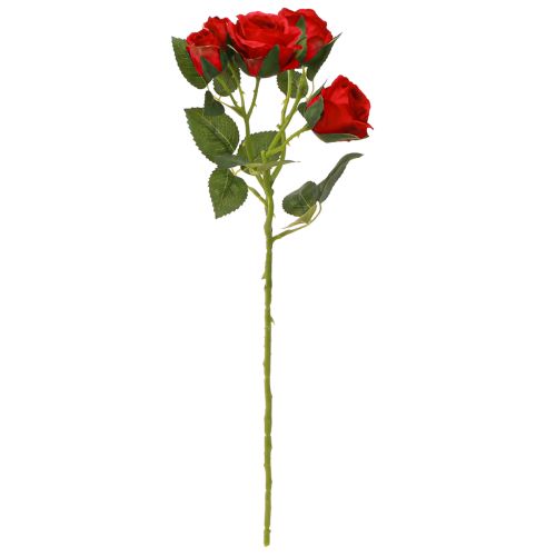 Product Artificial Decoration Roses Bright Red Ø4cm L45cm 3 pcs
