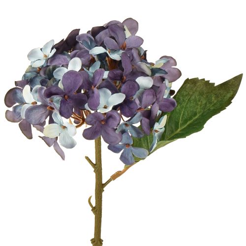 Artificial Hydrangea Decoration Artificial Flower Blue Purple 34cm 2pcs