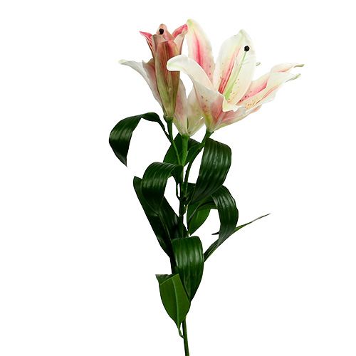 Floristik24 Artificial lily pink with real touch 100cm