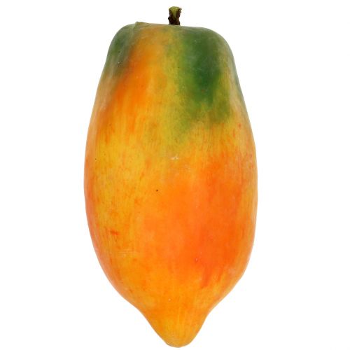 Floristik24 Artificial papaya 13cm and 14cm yellow, green 2pcs