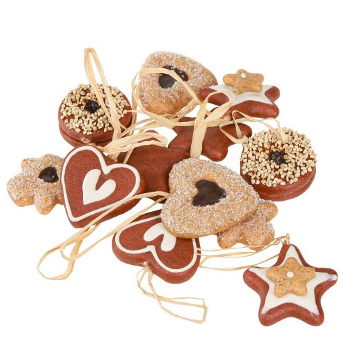 Product Artificial Cookies Decoration Christmas Pendants 4-6cm 12 pcs