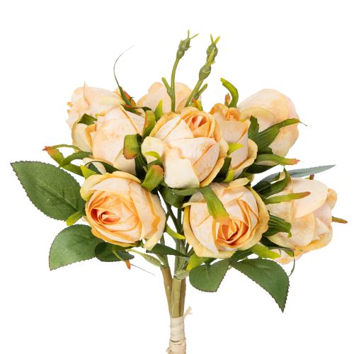 Artificial flower rose bouquet, realistic decoration for living areas, 31cm, 3 pieces