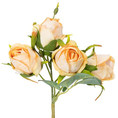 Product Artificial flower rose bouquet, realistic decoration for living areas, 31cm, 3 pieces