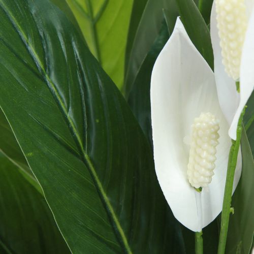 Product Artificial Potted Plant Peace Lily Green White 55cm
