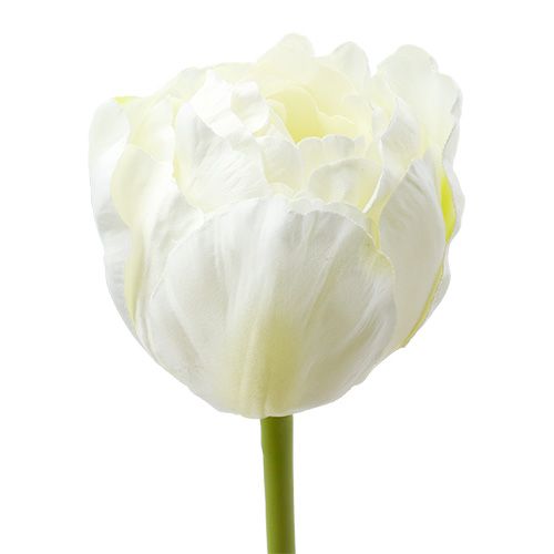 Product Artificial Tulips White-Green 86cm 3pcs
