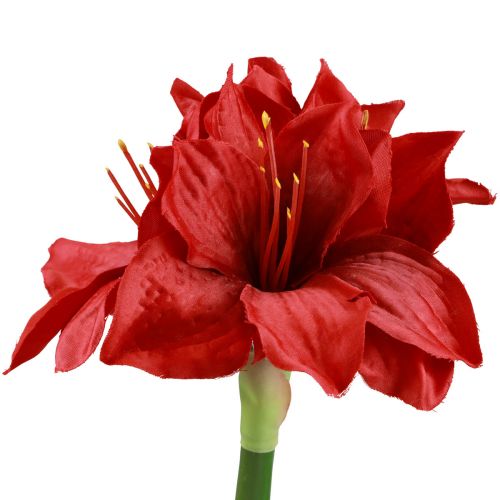 Artificial Amaryllis Christmas Flowers Red Artificial Flowers L40cm