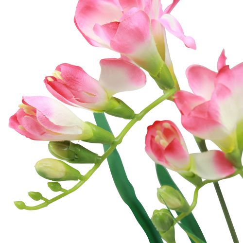 Product Artificial garden flowers Freesia Pink 58cm