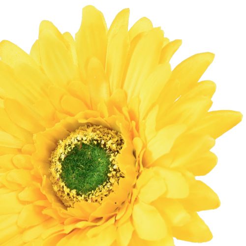 Product Artificial Flowers Gerbera Sun Yellow Garden Flower 47cm