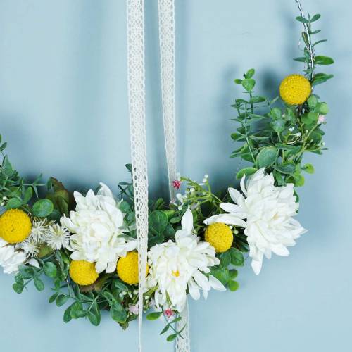 Floristik24 Artificial dahlia cream 25.5cm 3pcs