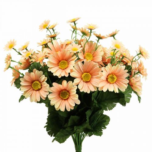 Floristik24 Artificial daisies artificial flower bouquet Orange Peach 44cm