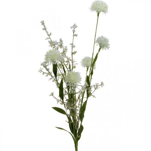 Floristik24 Artificial Meadow Flower White Silk Flower Bouquet Artificial flowers