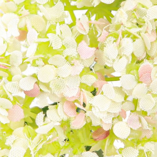 Floristik24 Artificial Flower Wreath Mini Table Decoration White Pink Ø12cm 6 pcs