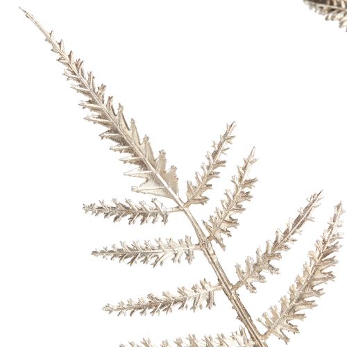 Product Artificial Decorative Fern Champagne Metallic L85cm 2pcs
