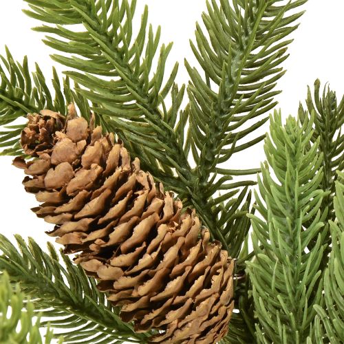 Product Artificial fir branch with real cones Christmas branch 78cm