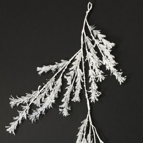 Floristik24 Artificial winter branch decoration frost winter decoration white 124cm