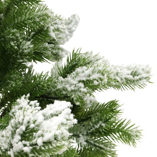 Product Artificial Mini Christmas Tree in a Sack Snowy Ø32cm H55cm