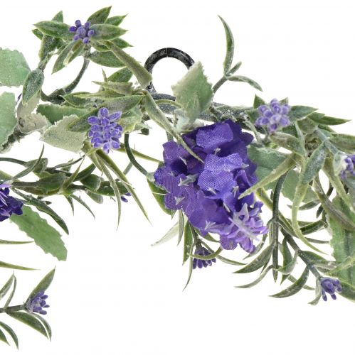 Product Artificial flower wreath lavender Mediterranean lavender wreath Ø35cm 2pcs
