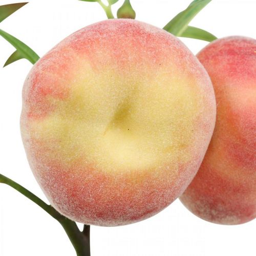 Floristik24 Artificial peach branch 24cm deco peach artificial fruit