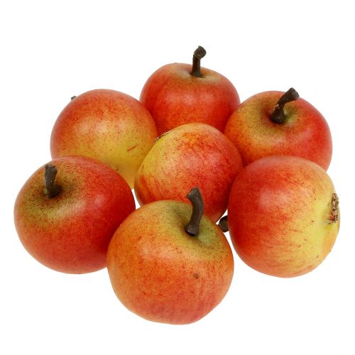 Floristik24 Artificial fruit apples Cox 3.5cm 24pcs