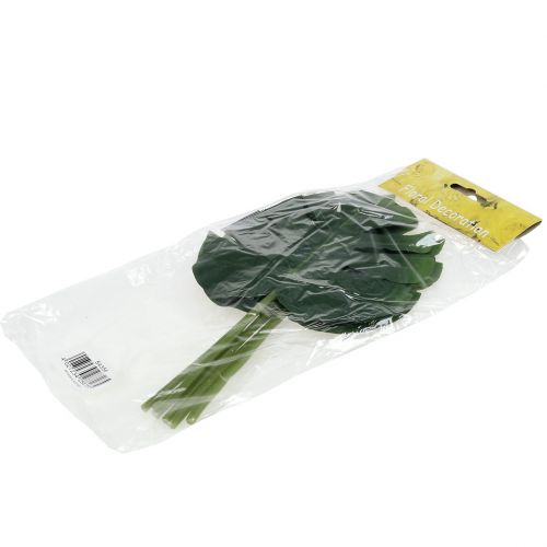 Floristik24 Artificial Philodendron leaf 18cm green 6pcs