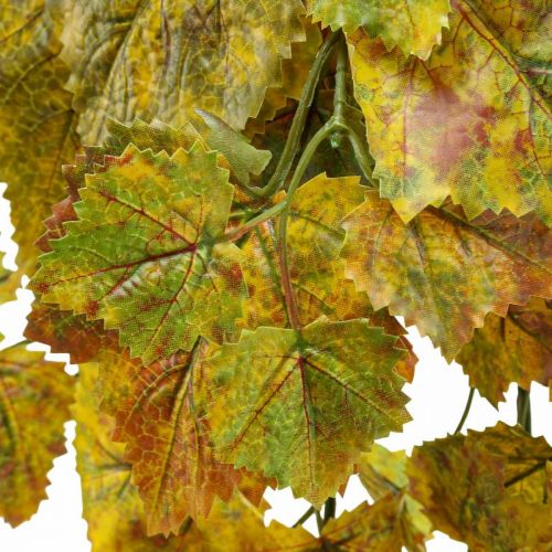 Product Artificial Vine Leaves Yellow Brown Green Hanging Branches L95cm