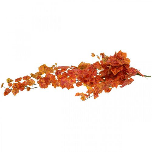 Product Artificial Vine Leaves Red Orange Hanging Branch L95cm