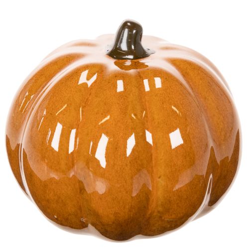 Ceramic Pumpkin LED Decoration 10cm Orange | Floristik24.co.uk