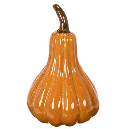 Pumpkin-Shaped Ceramic Decoration, 26cm, Warm Orange | Floristik24.co.uk