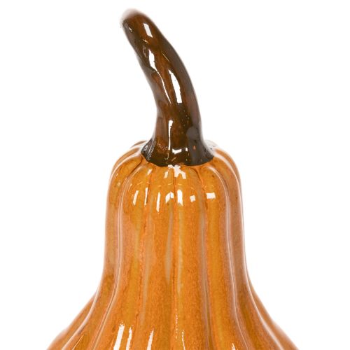 Pumpkin-Shaped Ceramic Decoration, 26cm, Warm Orange | Floristik24.co.uk