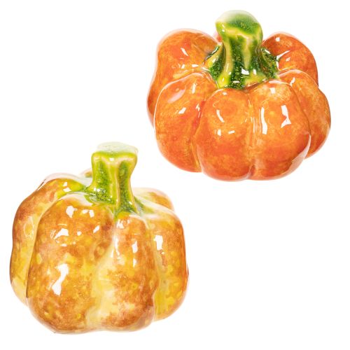 Decorative pumpkins for autumnal table decoration, 6cm, 2 pieces
