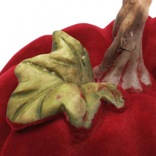 Floristik24 Deco pumpkin red table decoration autumn polyresin 10.5×9cm 2pcs