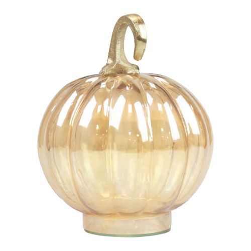 Pumpkin decoration glass glass pumpkin table decoration orange Ø14cm H18cm
